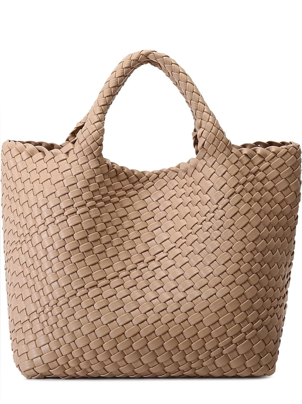Vegan Leather Hobo Tote Bag